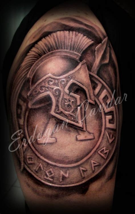 Spartan Helmet Tattoo 3d