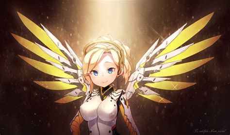 Mercy Overwatch Art Wallpaper,HD Games Wallpapers,4k Wallpapers,Images