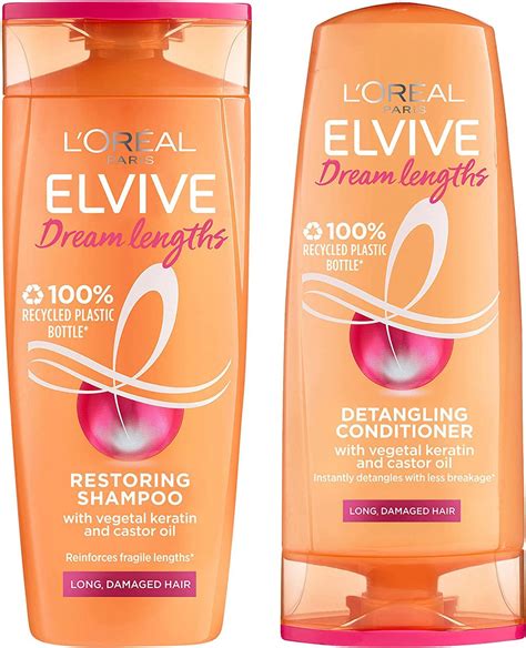 loreal paris elvive dream lengths shampoo  conditioner set  long