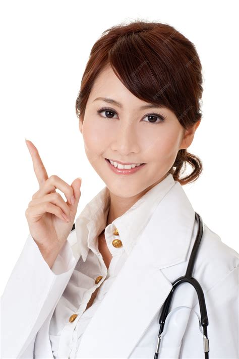 Premium Photo | Asian doctor, closeup portrait of beautiful woman.