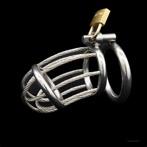 Stainless Steel Male Chastity Cages Cock Cage Breathable Penis Cage Cb6000s Penis Lock Chastity ...