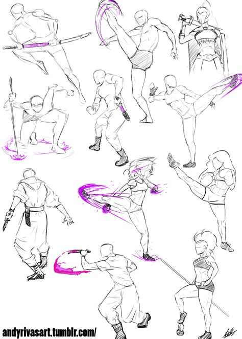 Draw The Blog — Feb Sketch Dump Post! :) | Anime poses reference, Art ...