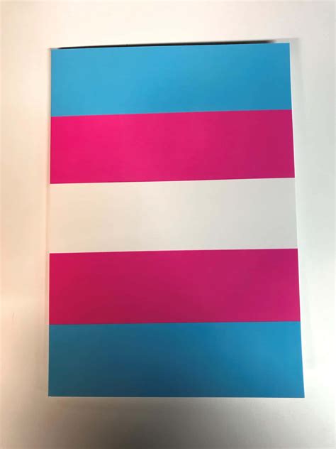 Download A Transgender Flag On A White Surface Wallpaper | Wallpapers.com