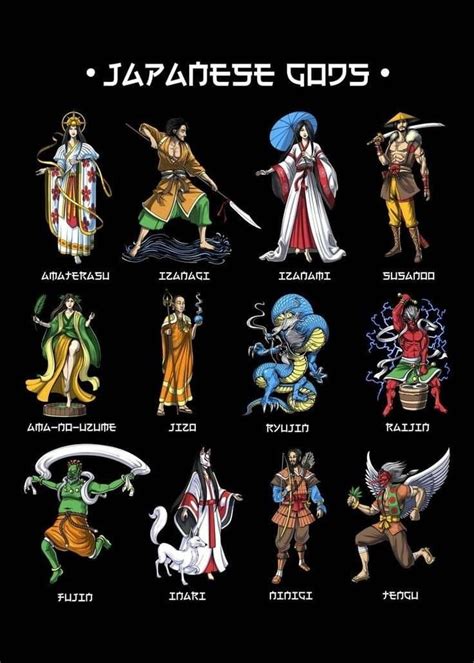 japanese monsters mythology japanese deities japanese gods list
