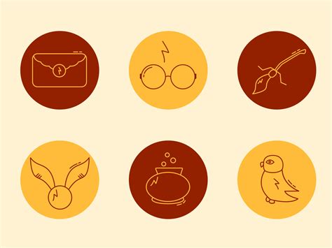 Dribbble - Icons_Harry Potter.jpg by Anna Halkina