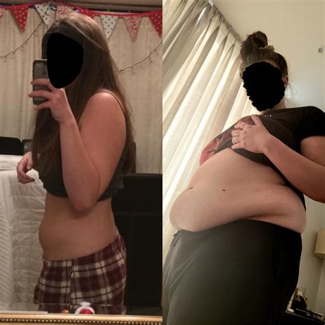 Turned my slim tummy into a hanging belly 🤭 : r/wgbeforeafter