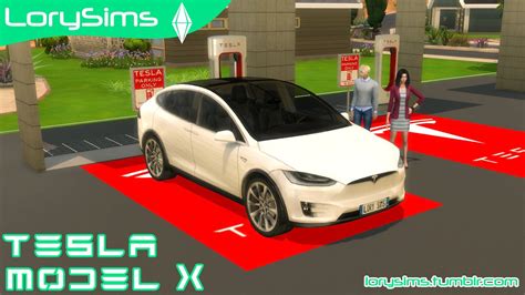 Lana CC Finds - lorysims: Tesla Model X and Supercharger by... | Sims ...