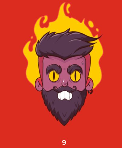 Borodach — sticker challenge on Behance