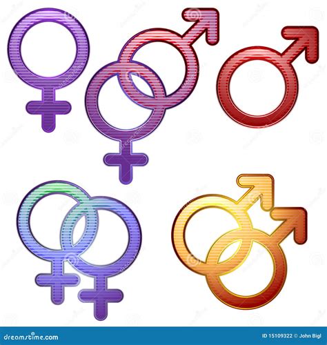 Sexuality symbols stock vector. Illustration of heterosexual - 15109322