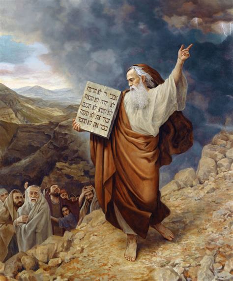 Moses 10 Commandments Painting at PaintingValley.com | Explore ...