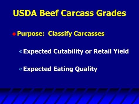 PPT - BEEF CARCASS YIELD AND QUALITY GRADING PowerPoint Presentation ...