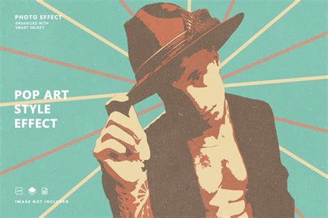 Premium PSD | Retro pop art style photo effect