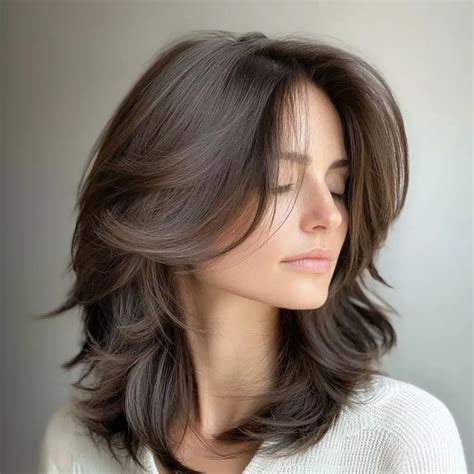 medium length hair  layers soft layers haircut medium length