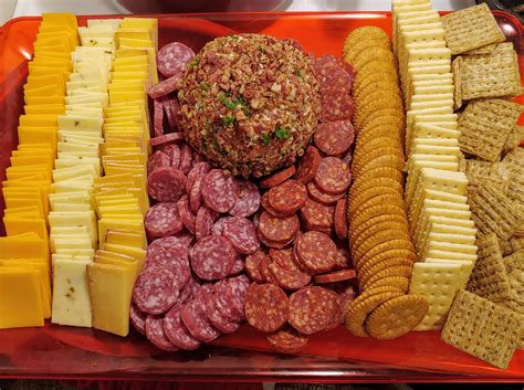 Beef Cheese Sausage Crackers Platters