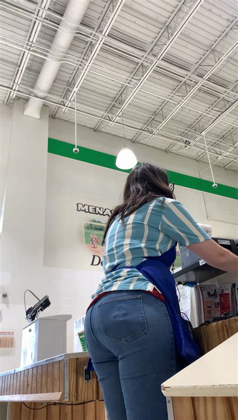Sexy Big Butt Cashier - Tight Jeans - Forum