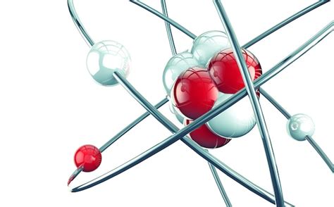 premium photo close image  atom isolated