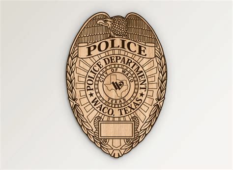 Waco Texas Police Badge SVG Vector Files | Vector911