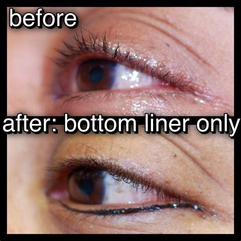 Permanent Eyeliner Bottom Only | Permanent eyeliner, No eyeliner makeup
