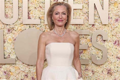 Gillian Anderson on How Her 2024 Golden Globes Vagina Dress 'Manifested'