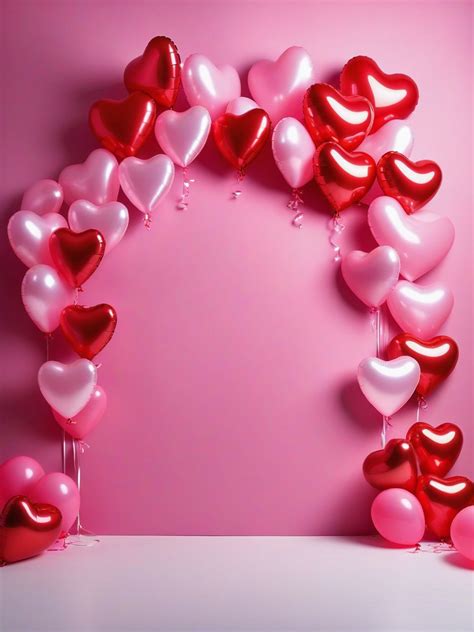 heart-shaped balloons AI Photos | Pincel