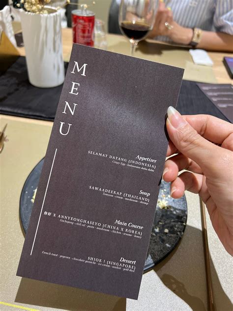 Menu at Ozara Dining restaurant, Medan
