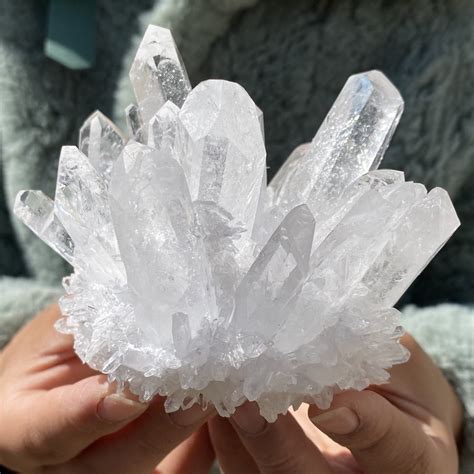 natural quartz crystal cluster