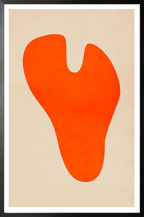 Abstract regular shape Orange Poster - Artdesign