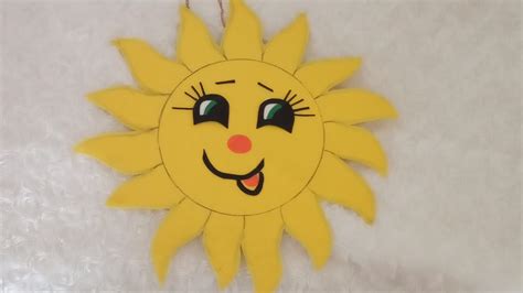 Солнце из картона и фетра своими руками🌞 - YouTube