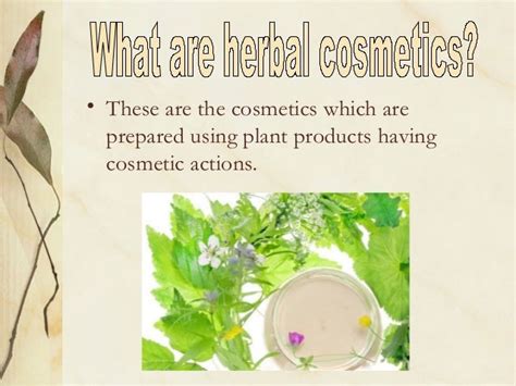 Herbal Cosmetics