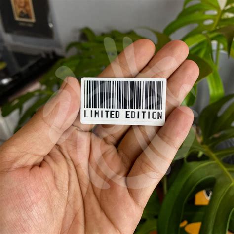 jual stiker barcode limited edition sticker aesthetic sticker