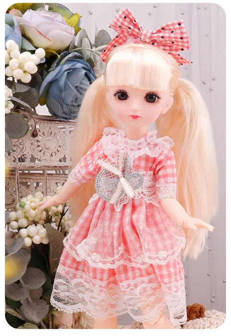 dsr cm doll set movable joints makeup cute pink color cm doll