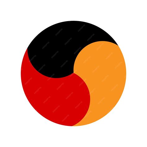 premium vector german flag logo illustration design