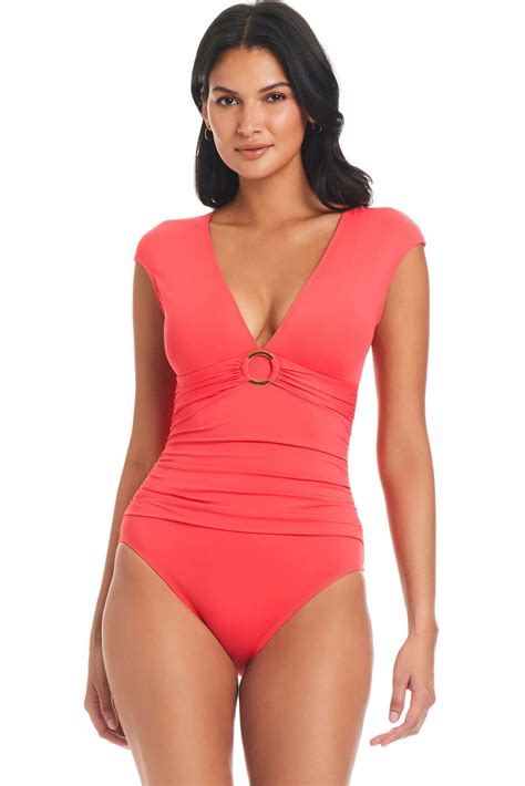 Ring Me Up One-Piece Cap Sleeve Swimsuit | Bleu Rod Beattie | Swimsuits
