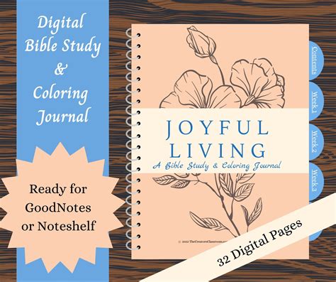 Digital Download |bible Study Guide |joyful Living |bible Study Journal