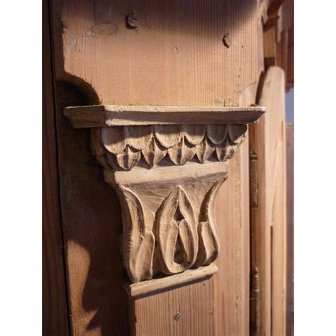 fir wardrobe  carved capitals chairish