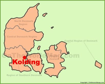 Kolding Map | Denmark | Detailed Maps of Kolding