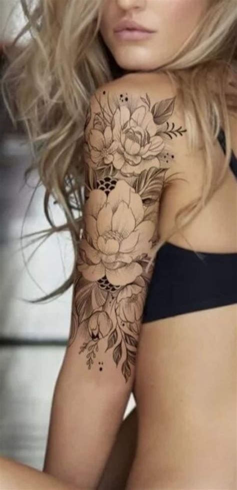 Flower Sleeve Tattoo. - MELTBLOGS