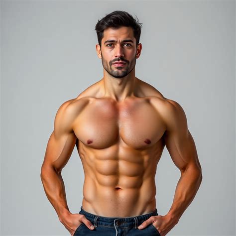 average built male upper body stable diffusion