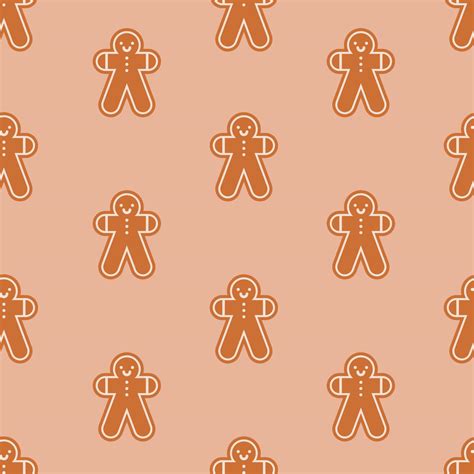 Gingerbread Men Pattern 12034779 Vector Art at Vecteezy