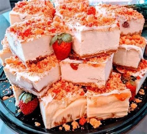 STRAWBERRY CHEESECAKE BARS - FULL RECIPE