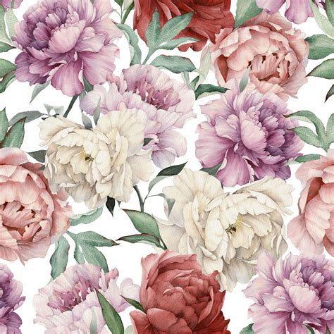 Watercolor Peony Wallpapers - Top Free Watercolor Peony Backgrounds - WallpaperAccess