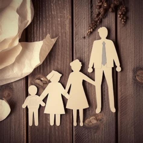 Premium AI Image | Cut out of paper cutouts of a family and a bouquet ...