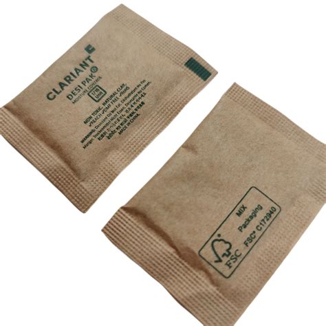 Desi Pak Clay Desiccant in Biodegradable Kraft Bags (1/16u) with FSC