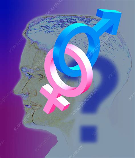 computer art representing sexual identity crisis stock image
