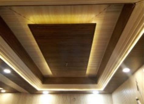 white  brown color coated office pvc false ceiling  rs square