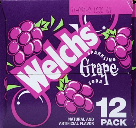 Welch's Grape Soda, 12 Cans/12 Fl Oz - King Soopers