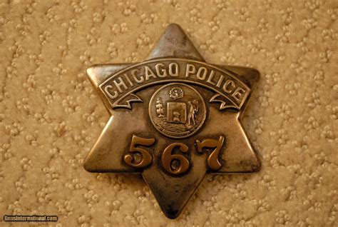 Reproduction Chicago Police Badge