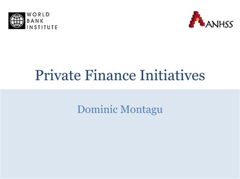 private finance initiatives powerpoint