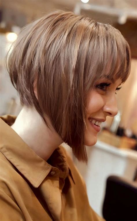 angled bob  bangs haircuts