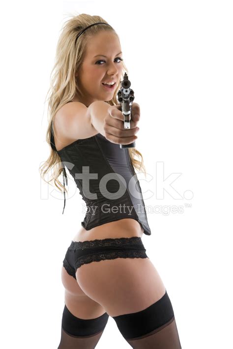 Woman Pointing Gun Stock Photo | Royalty-Free | FreeImages